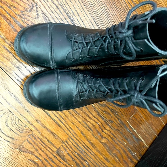 STEVE MADDEN Black Combat Boots - Picture 7 of 8
